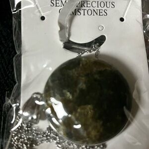 Gemstone Silver Pendant Necklace